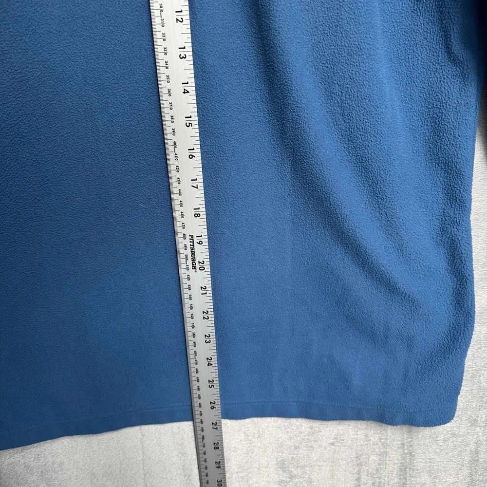 The North Face Fleece Pullover Mens Medium Blue 1/4 Zip Chest Pocket‎ Hiking